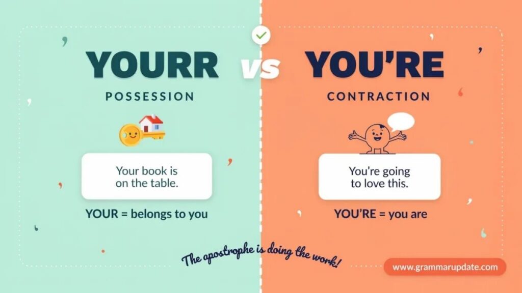 Your vs You’re Difference and which is correct ?