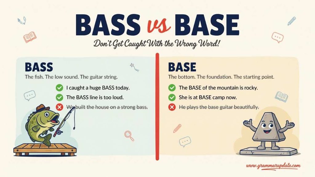 Bass vs Base Pronunciation