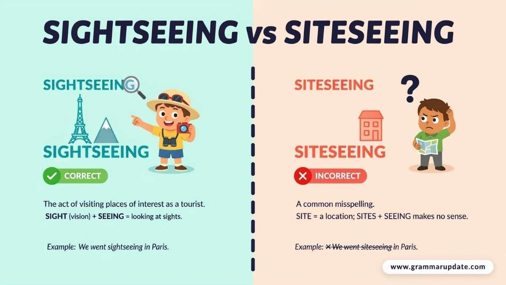 Is Sightseeing a Noun?