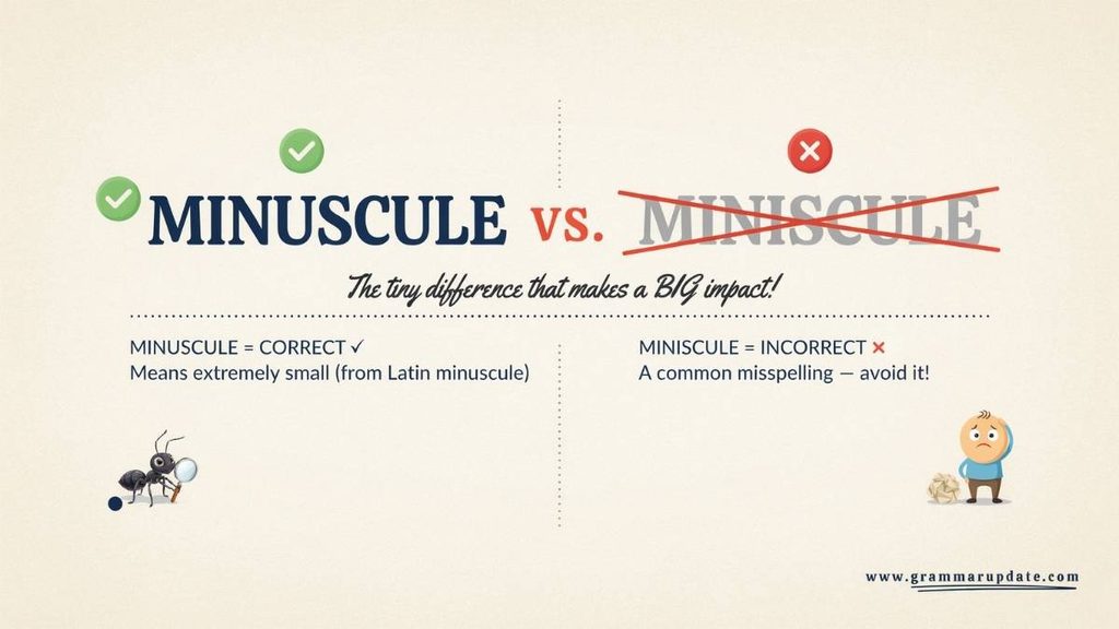 Minuscule Spelling How to Remember It