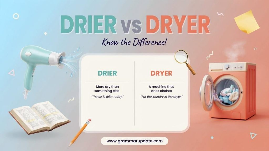 Drier Air or Dryer Air?