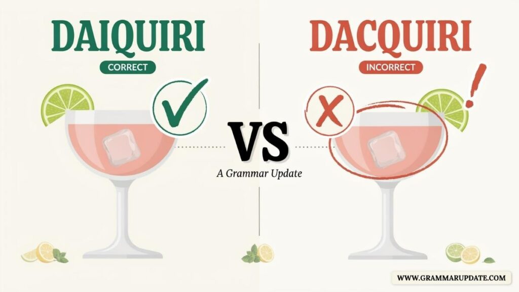 Daiquiri Vs Dacquiri Which one Is Correct?