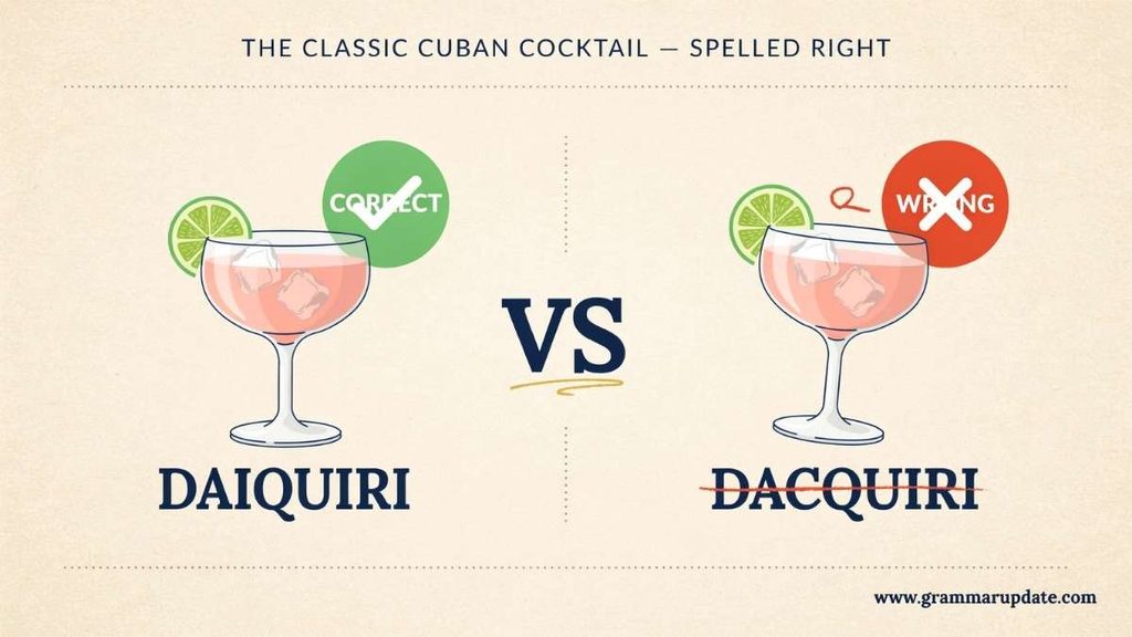Daiquiri Vs Dacquiri Key Differences at a Glance