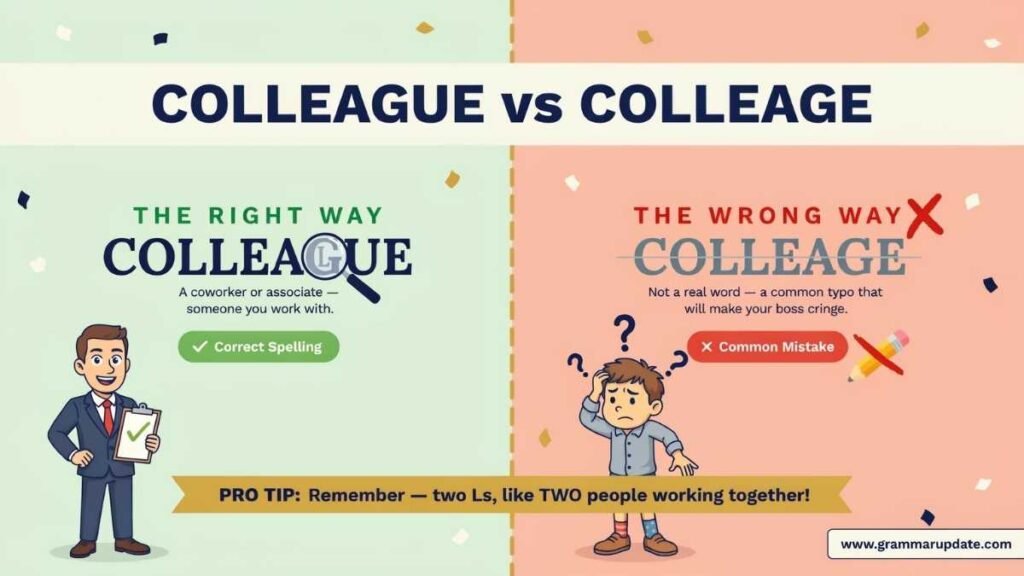 Colleague vs Colleage which one is correct ?