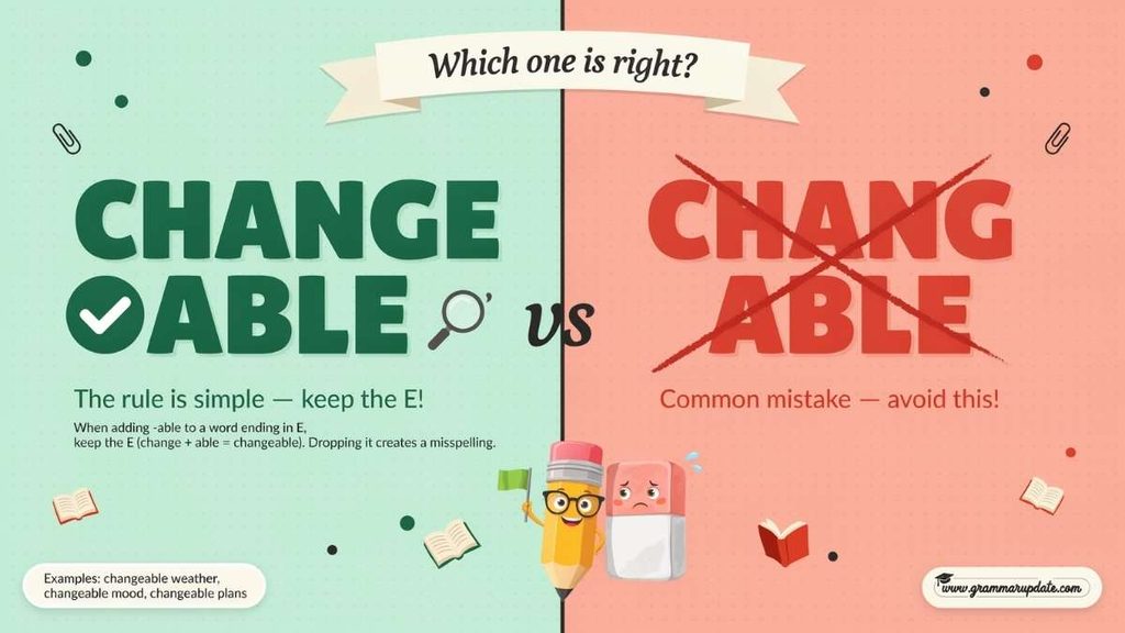 Common Mistakes With the Changable Spelling