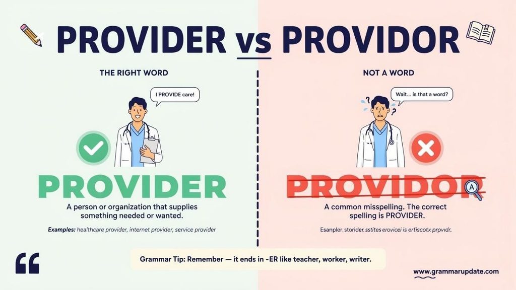 Provider vs Providor Which One Is Correct?