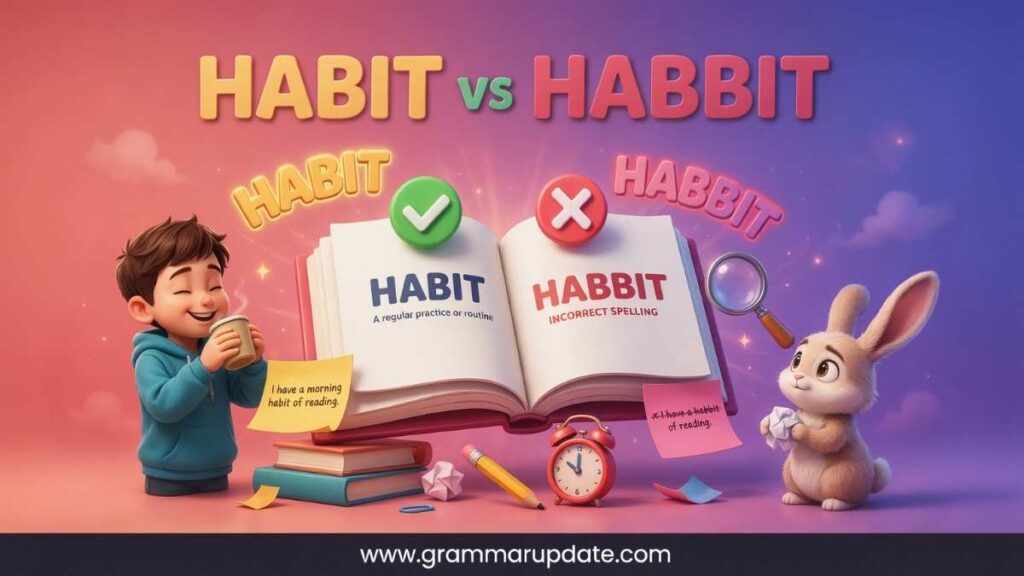 Habit vs Habbit Which Spelling Is Correct ?