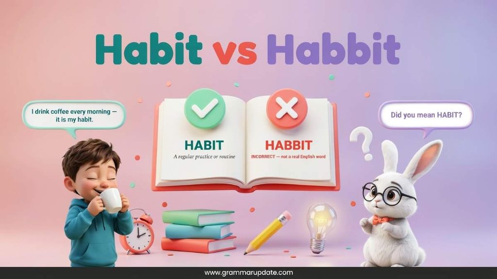 Habit vs Habbit Correct Spelling in American English