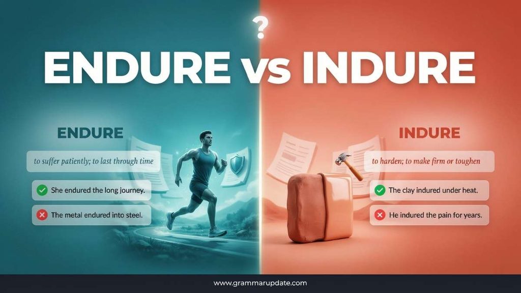 Why Do People Confuse Endure and Indure?