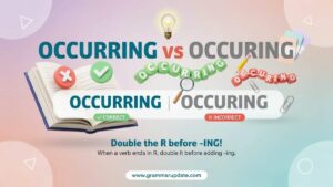 Occurring vs Occuring Which one Is Correct?