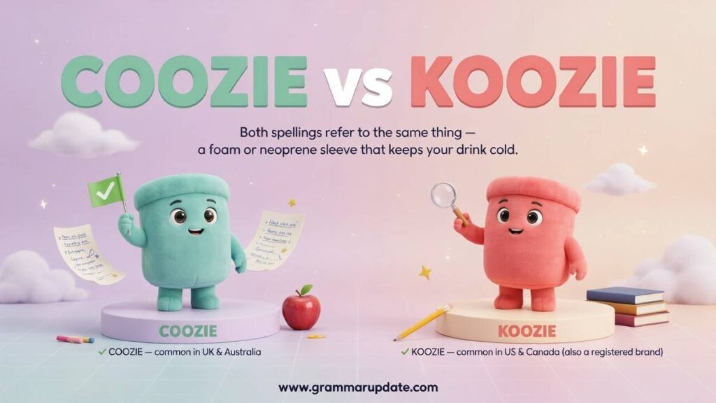 Coozie vs Koozie Which one Is Correct and usage ?