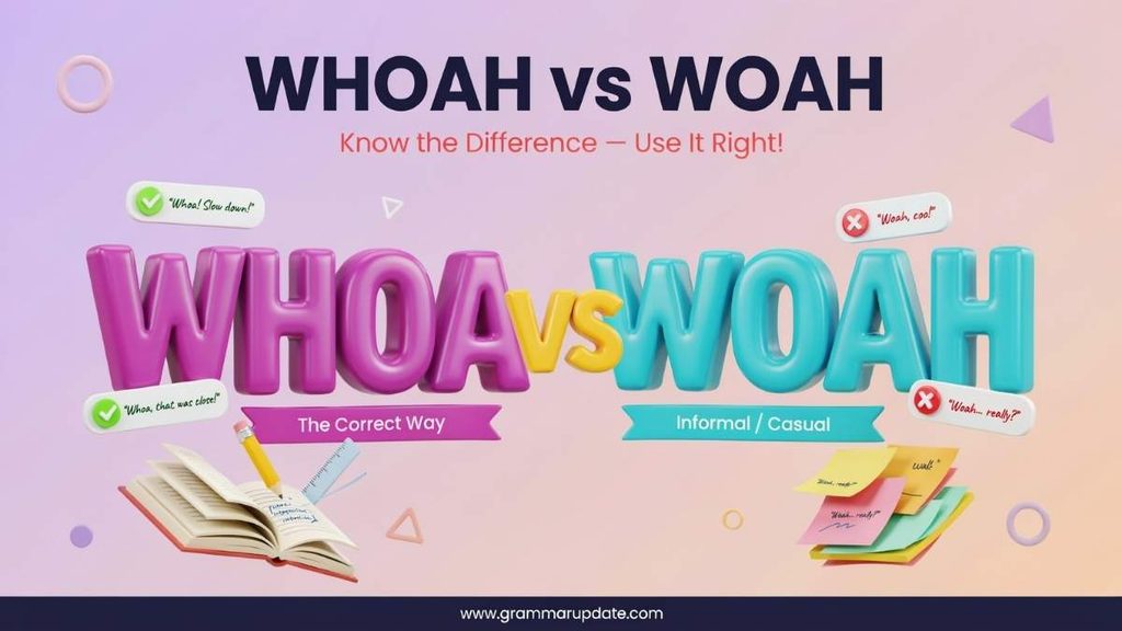 Whoa vs Woah Spelling Why Are There Two Forms?