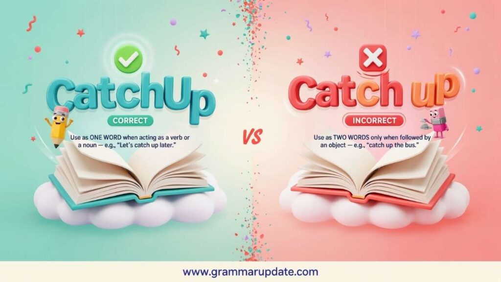 CatchUp vs Catch up Differences and Usage ?